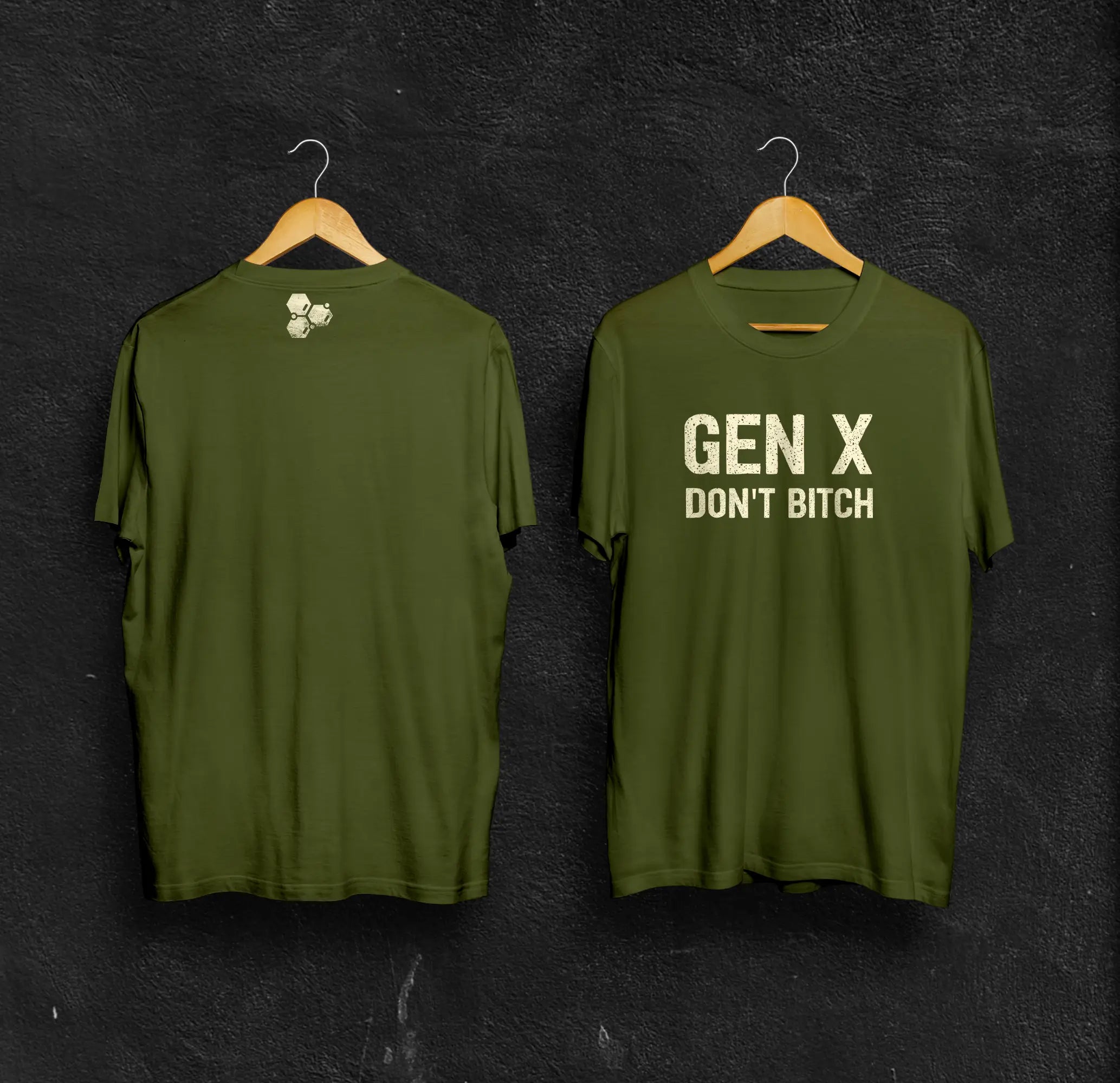 "GEN-X DON'T BITCH" Fitted Men's T-Shirt