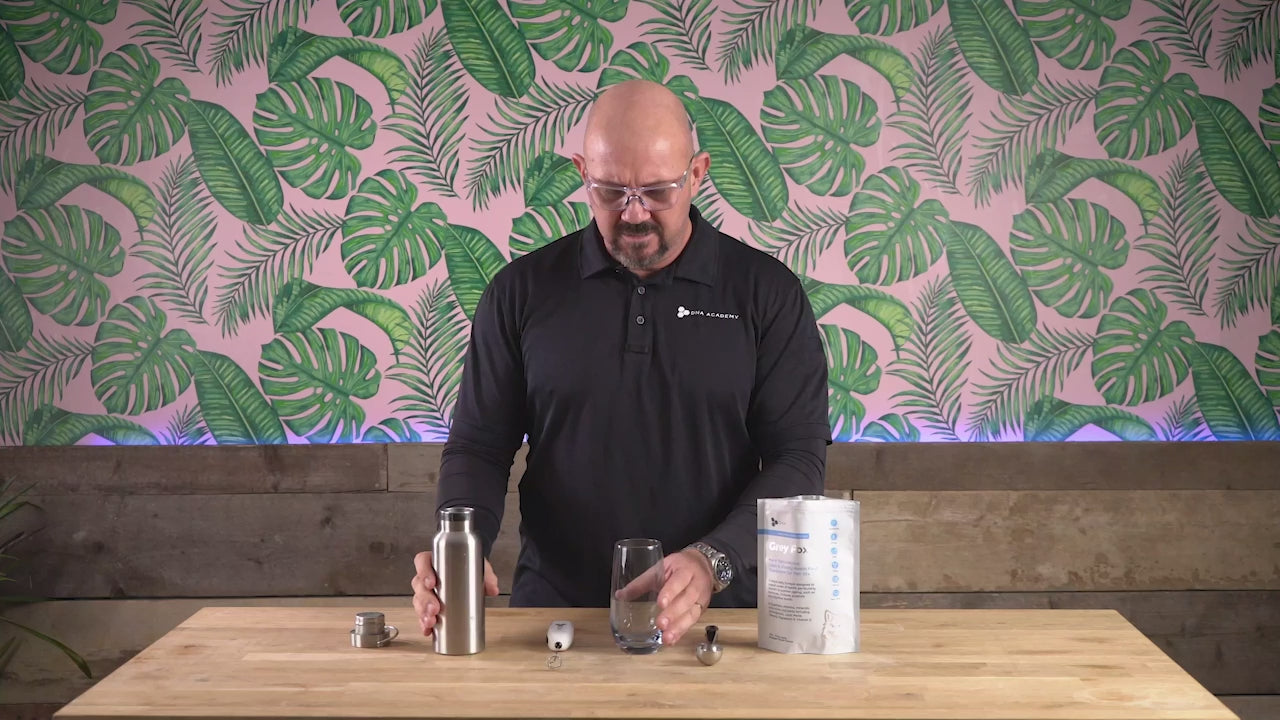 Load video: How to mix Grey Fox Testosterone Supplement with Prostate Support.