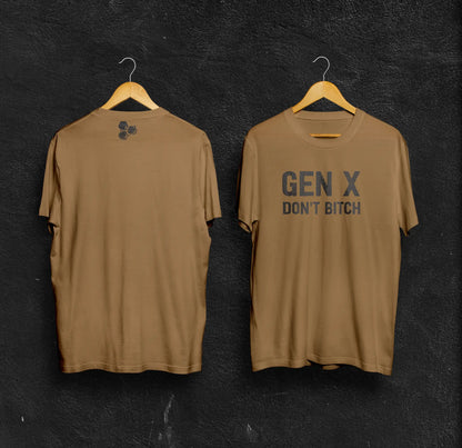 "GEN-X DON'T BITCH" Fitted Men's T-Shirt